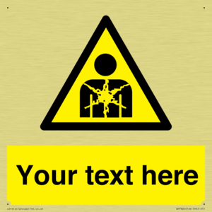 Custom Warning substance or mixture presenting a health hazard